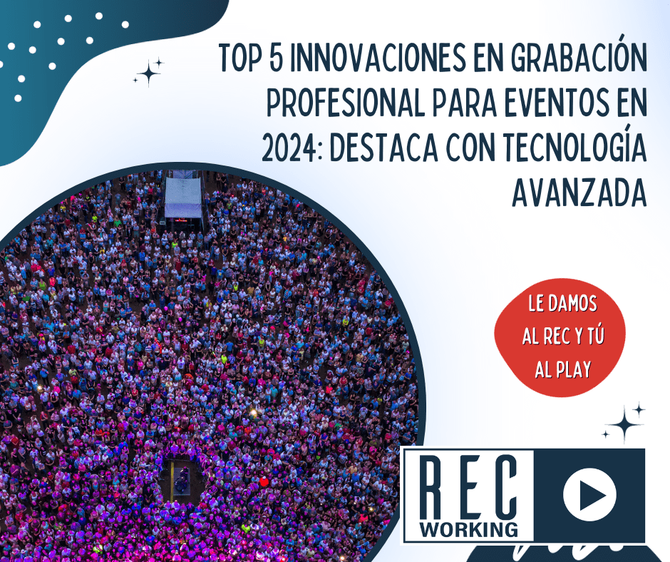Foto de un evento de empresa a vista de dron, una de las innovaciones en grabación profesional para eventos en 2024