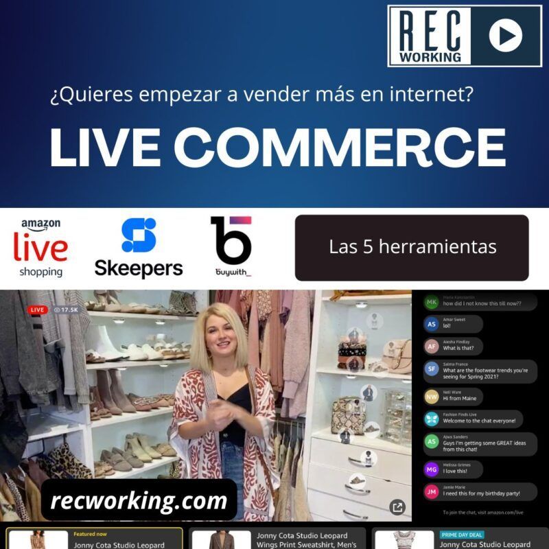 Foto de Amazon Live Shopping para explicar las 5 mejores herramientas para vídeo streaming de venta de productos online