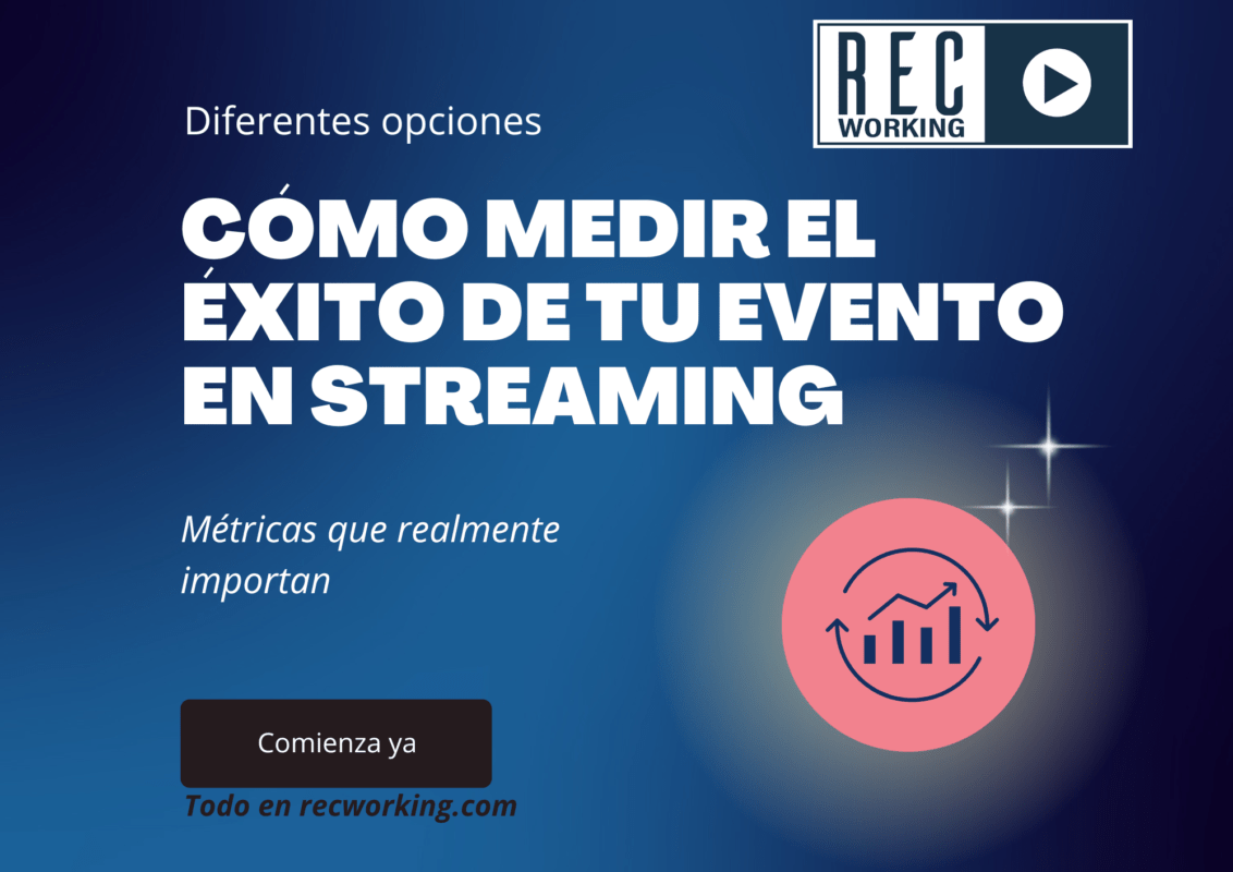 Aprende cómo medir el éxito de tu evento en vídeo streaming con RecWorking
